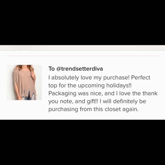 DISTRESSED TAUPE KNIT PULLOVER! - Picture 4 of 4